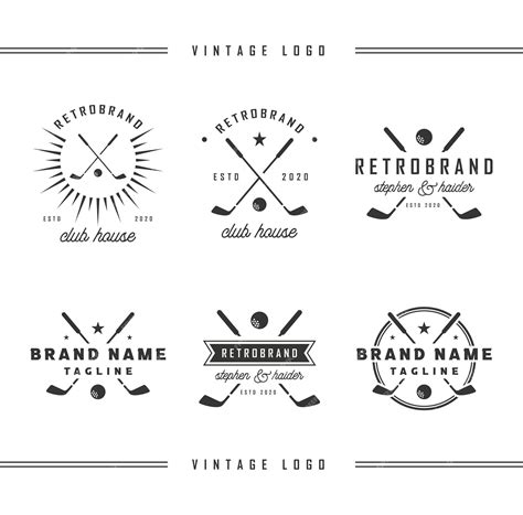 Premium Vector | Set of vintage hockey emblems logos badges labels and ...