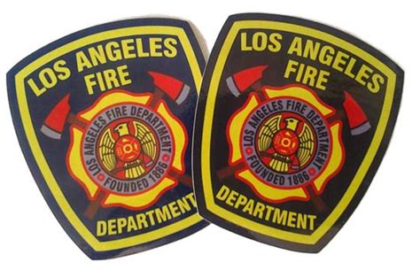 Los Angeles Fire Department Official Patch Decal Sticker - Fire Attire