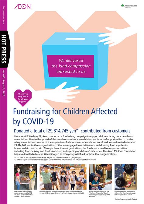 Fundraising for Children Affected by COVID-19 - AEON Vietnam Corporate