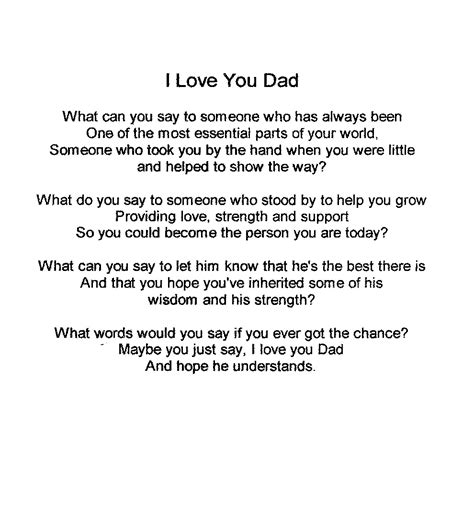 Daddy I Love You Quotes