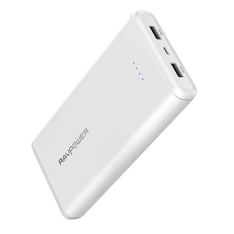 RAVPower 3.4A 20000mAh Portable Power Bank - White £24.99 - Free Delivery | MyMemory