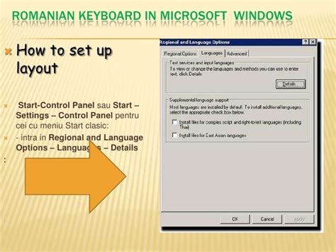 Romanian keyboard layout in windows