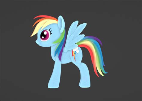 ArtStation - Rainbow Dash modeling