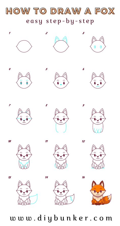 How To Draw Cute Fox Step By Step Fox Drawing Drawing Tutorial So | Images and Photos finder