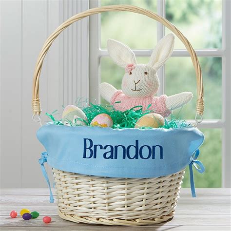 Blue Personalized Easter Baskets for Boys