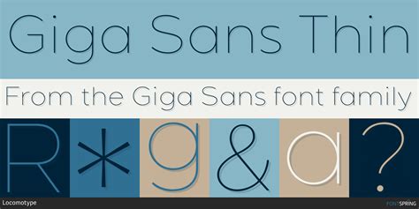 Similar Fonts To Giga Sans | Fontspring