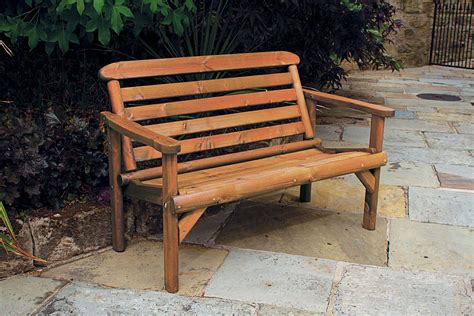 Woodshaw Thornton Rustic Bench 4ft (2 Seater) - Simply Wood