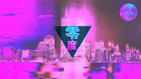 Pink city photo, vaporwave, glitch art, 3D, 3d design HD wallpaper ...