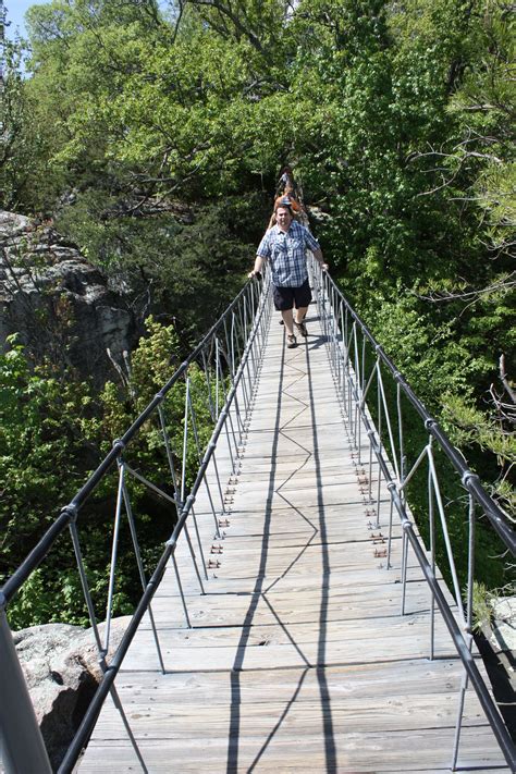 The Rock City Bridge...I was in the middle of this thing (which has a bigger drop than ...