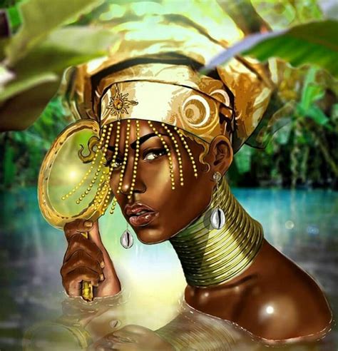 Pin by enticing on LOVE BLK ART | African goddess, Oshun goddess, Black power art