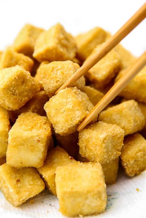 How to Make Perfect Crispy Fried Tofu - The Hidden Veggies