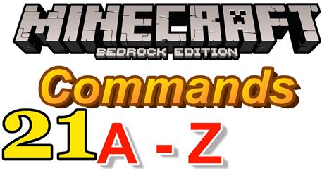 /list | Minecraft Bedrock Commands A-Z - YouTube