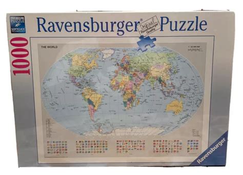 RAVENSBURGER &THE WORLD& Political World Map (1000 Piece) Jigsaw Puzzle ...