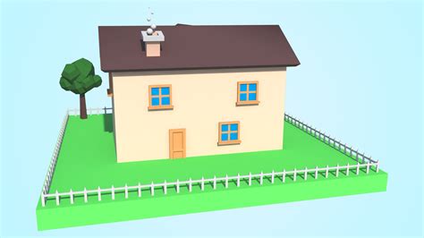 3D House Minecraft - TurboSquid 1169454