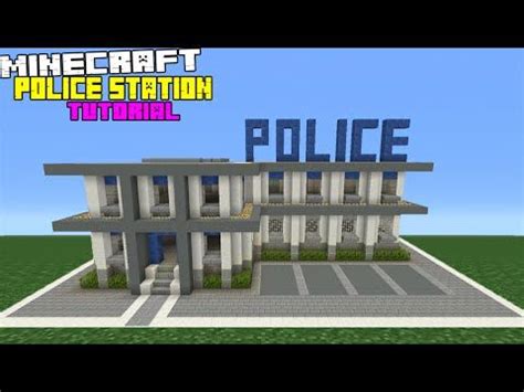 Minecraft Tutorial: How To Make A Police Station | Minecraft tutorial, Minecraft house plans ...