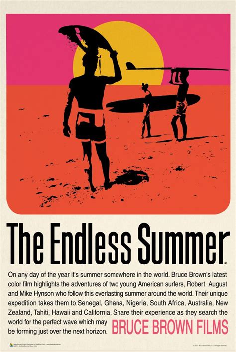 The Endless Summer Retro Movie Poster 24x36 in 2021 | Surf poster ...