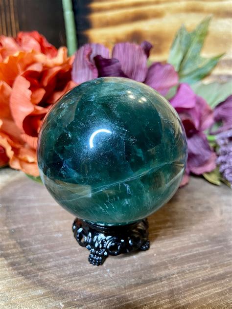 Fluorite Sphere Sph133 13 Crystal Sphere 65mm Green - Etsy