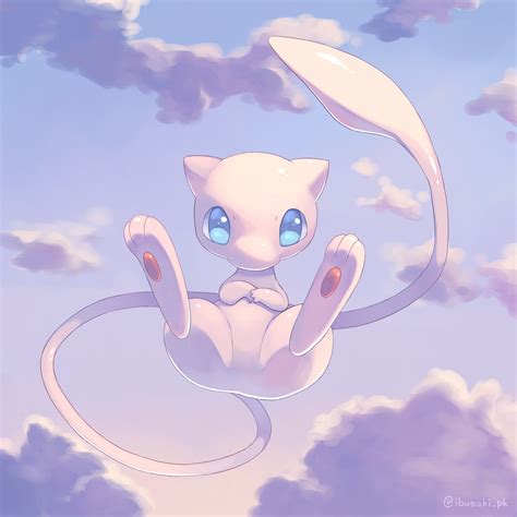 mew (pokemon) drawn by ibusaki_(ivu) | Danbooru