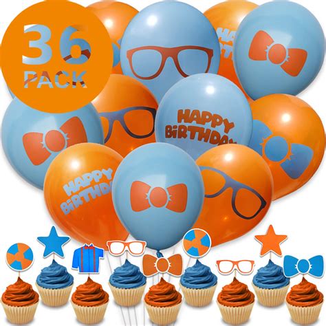 Buy 36 Super Cute Blippi Party Supplies For Blippi Birthday Party ...