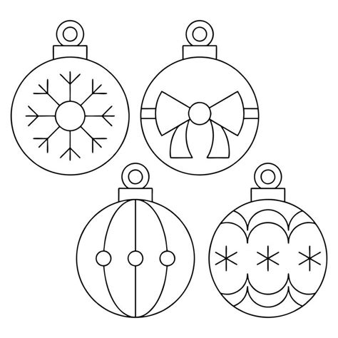 three christmas ornaments with bows on them