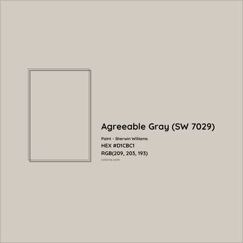 Sherwin Williams Agreeable Gray (SW 7029) Paint color codes, similar paints and colors - colorxs.com