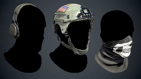 Military Headgear Equipment — polycount