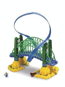 Amazon.com: Fisher-Price GeoTrax Rail and Road System Fly-By Bridge ...