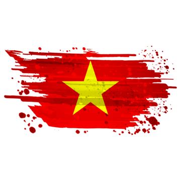 Vietnam Flag PNG Transparent, Vietnam Flag Watercolor Paint Brush Transparent Background ...