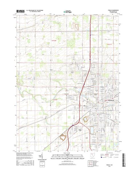 MyTopo Findlay, Ohio USGS Quad Topo Map