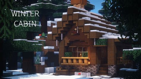 MINECRAFT : HOW TO BUILD A WINTER CABIN 1.20.2/1.20.1/1.20/1.19.2/1.19.1/1.19/1.18/1.17.1/Forge ...