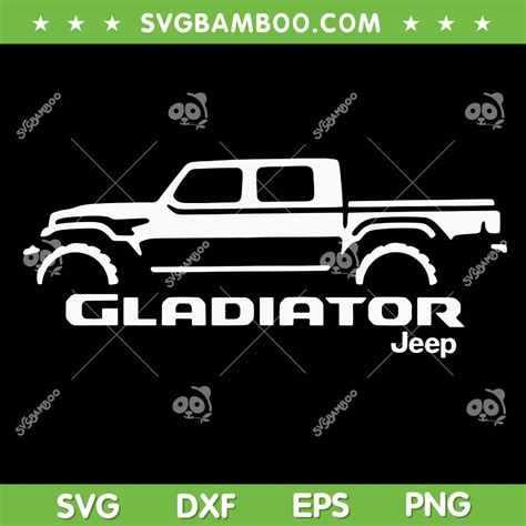 Gladiator Jeep SVG PNG