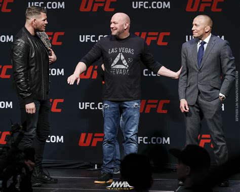 Michael Bisping vs. Georges St-Pierre press conference photos - MMA ...