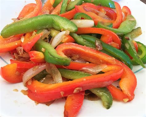 Stir Fry Bell Peppers and Red Onion recipe