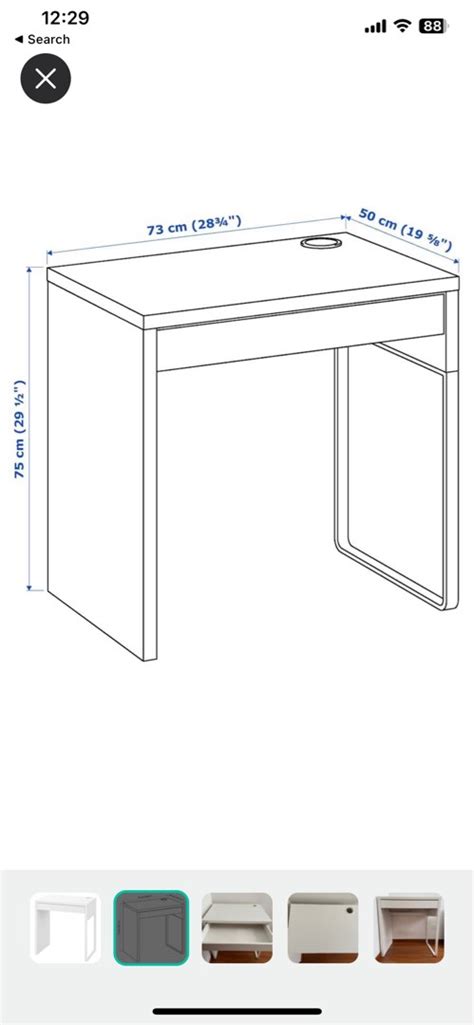 Ikea Micke Desk, Furniture & Home Living, Furniture, Tables & Sets on ...