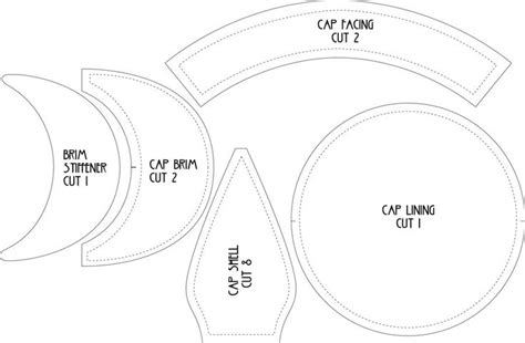 Flat Cap Pattern | Welding cap pattern, Scrub hat patterns, Hat patterns to sew