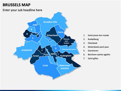 Brussels Map for PowerPoint and Google Slides - PPT Slides