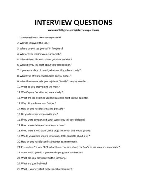 75 Best Interview Questions - This is the only list you'll need.