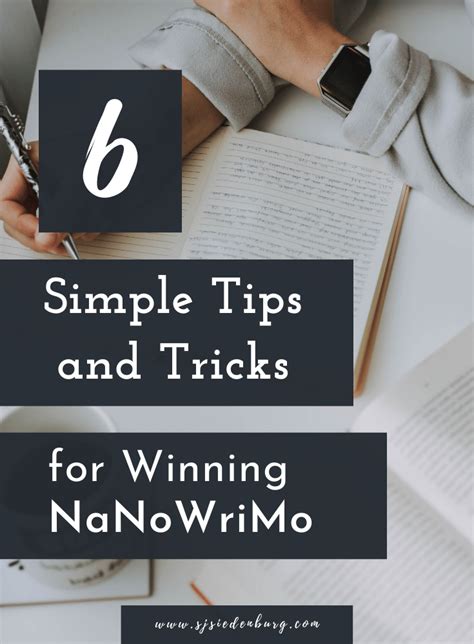 6 Simple Tips and Tricks for Winning NaNoWriMo - S.J. Siedenburg