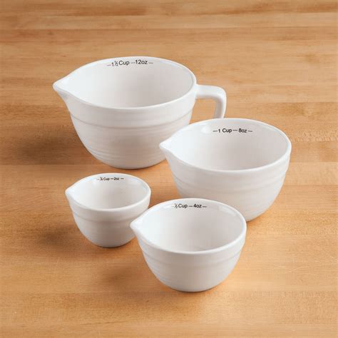 4-Pc. Ceramic Measuring Cup Set - Measuring Cups - Miles Kimball