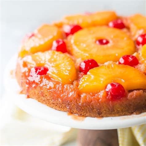 Pineapple Upside-Down Cake Recipe from Scratch -Baking a Moment