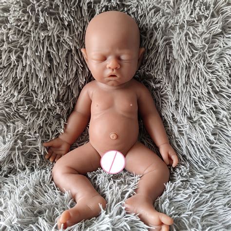 Brown Girl Sleeping Baby 17"Full Silicone Floppy Doll Reborn Baby head can turn | eBay