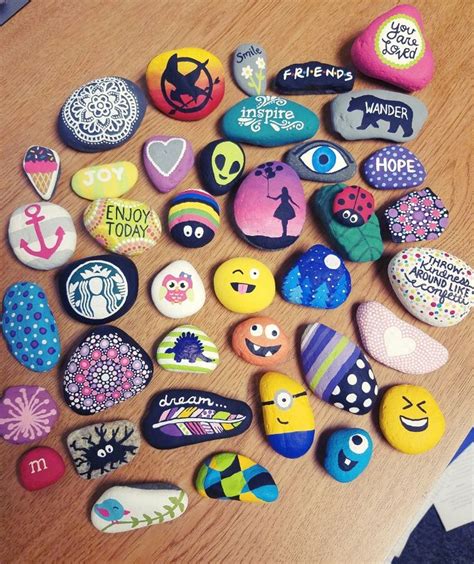 Painted rock / rock painting / rock art / painted stones / rocks ...