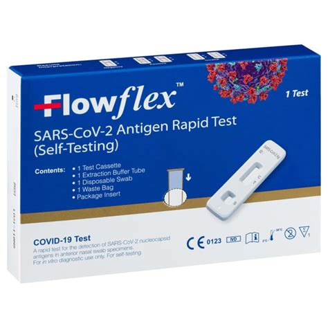 Flowflex Covid-19 Rapid Antigen Lateral Flow Testing Kit, £1.99 at B&M