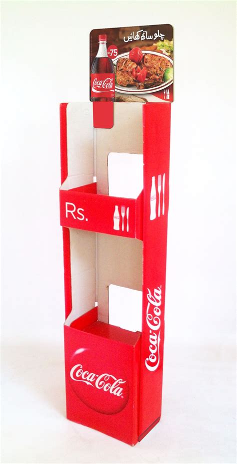 Coke Rack, Corrugated Material; designed and produced by Display Power Global- Pakistan | Plv