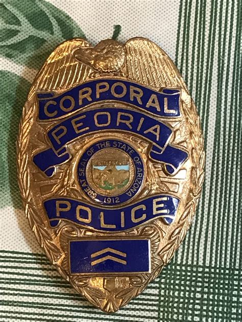 Collectors-Badges Auctions - Corporal Peoria Arizona Police Badge