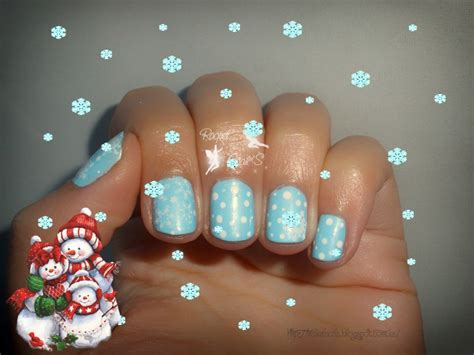 snow nail art ~ Raquel Nail's