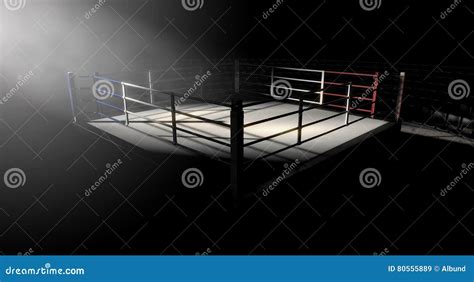 Boxing Ring Corner Lit stock illustration. Illustration of isolate ...