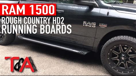 Rough Country HD2 Running Boards on a 2014 Ram 1500 - YouTube