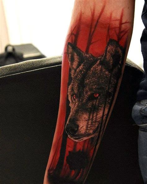 40 Wolf Forearm Tattoo Designs For Men - Masculine Ink Ideas | Wolf ...