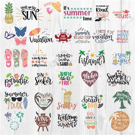 Premium Summer SVG Bundle Pineapple SVG Palm Tree SVG